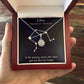 YOU ARE THE FAIR SCALES, LIBRA MESSAGE CARD WITH ETERNAL HOPE NECKLACE, ZODIAC MESSAGE CARD, GIFT FOR HER