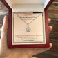ETERNAL HOPE NECKLACE FOR GRANDDAUGHTER ON HER GRADUATION, GIFT FOR HER, FROM GRANDPA
