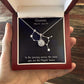 YOU ARE THE PLAYFUL TWINS, GEMINI MESSAGE CARD WITH ETERNAL HOPE NECKLACE, ZODIAC MESSAGE CARD, GIFT FOR HER