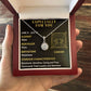 ESPECIALLY FOR YOU, CANCER MESSAGE CARD WITH ETERNAL HOPE NECKLACE, ZODIAC MESSAGE CARD, GIFT FOR HER