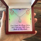 ETERNAL HOPE NECKLACE FOR SOULMATE, FOR YOUR LGBTQ PARTNER, WITH MESSAGE CARD, PRIDE NECKLACE,