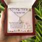 My Dear Wife, Eternal Hope Necklace, For Wife With Message Card, Birthday, Valentine's Day Gift For Her