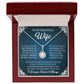 TO MY BEAUTIFUL WIFE, ETERNAL HOPE NECKLACE, BIRTHDAY, VALENTINE'S DAY  GIFT FOR HER