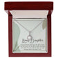 BONUS DAUGHTER, ETERNAL HOPE NECKLACE WITH MESSAGE CARD, BIRTHDAY AND DAUGHTERS DAY GIFT FOR HER
