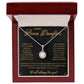 TO MY BONUS DAUGHTER, ETERNAL HOPE NECKLACE WITH MESSAGE CARD, BIRTHDAY AND DAUGHTERS DAY GIFT FOR HER
