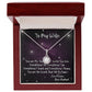 To My Wife, Eternal Hope Necklace, For Wife With Message Card, Birthday, Valentine's Day Gift For Her