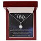 To My Wife, Our Love Is My North Star, Eternal Hope Necklace For Wife With Message Card, Birthday, Valentine's Day Gift For Her