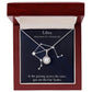 YOU ARE THE FAIR SCALES, LIBRA MESSAGE CARD WITH ETERNAL HOPE NECKLACE, ZODIAC MESSAGE CARD, GIFT FOR HER