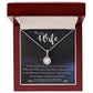 To My Wife, Our Love Is My North Star, Eternal Hope Necklace For Wife With Message Card, Birthday, Valentine's Day Gift For Her
