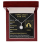 ESPECIALLY FOR YOU, VIRGO MESSAGE CARD WITH ETERNAL HOPE NECKLACE, ZODIAC MESSAGE CARD, GIFT FOR HER