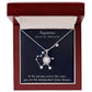 YOU ARE THE INDEPENDENT WATER BEARER, AQUARIUS MESSAGE CARD WITH ETERNAL HOPE NECKLACE, ZODIAC MESSAGE CARD, GIFT FOR HER