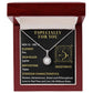 ESPECIALLY FOR YOU, SAGGITARIUS MESSAGE CARD WITH ETERNAL HOPE NECKLACE, ZODIAC MESSAGE CARD, GIFT FOR HER