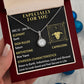 ESPECIALLY FOR YOU, CAPRICORN MESSAGE CARD WITH ETERNAL HOPE NECKLACE, ZODIAC MESSAGE CARD, GIFT FOR HER