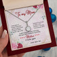 TO MY MOM, ETERNAL HOPE NECKLACE FOR MOM, NECKLACE WITH MESSAGE CARD, BIRTHDAY, MOTHER'S DAY GIFT FOR HER