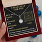 ESPECIALLY FOR YOU, LIBRA MESSAGE CARD WITH ETERNAL HOPE NECKLACE, ZODIAC MESSAGE CARD, GIFT FOR HER
