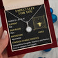 ESPECIALLY FOR YOU, ARIES MESSAGE CARD WITH ETERNAL HOPE NECKLACE, ZODIAC MESSAGE CARD, GIFT FOR HER