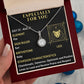 ESPECIALLY FOR YOU, LEO MESSAGE CARD WITH ETERNAL HOPE NECKLACE, ZODIAC MESSAGE CARD, GIFT FOR HER
