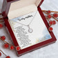 TO MY MOTHER, ETERNAL HOPE NECKLACE FOR MOM, NECKLACE WITH MESSAGE CARD, BIRTHDAY, MOTHER'S DAY GIFT FOR HER