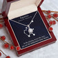 YOU ARE THE INDEPENDENT WATER BEARER, AQUARIUS MESSAGE CARD WITH ETERNAL HOPE NECKLACE, ZODIAC MESSAGE CARD, GIFT FOR HER