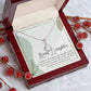 BONUS DAUGHTER, ETERNAL HOPE NECKLACE WITH MESSAGE CARD, BIRTHDAY AND DAUGHTERS DAY GIFT FOR HER