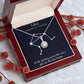 YOU ARE THE FAIR SCALES, LIBRA MESSAGE CARD WITH ETERNAL HOPE NECKLACE, ZODIAC MESSAGE CARD, GIFT FOR HER
