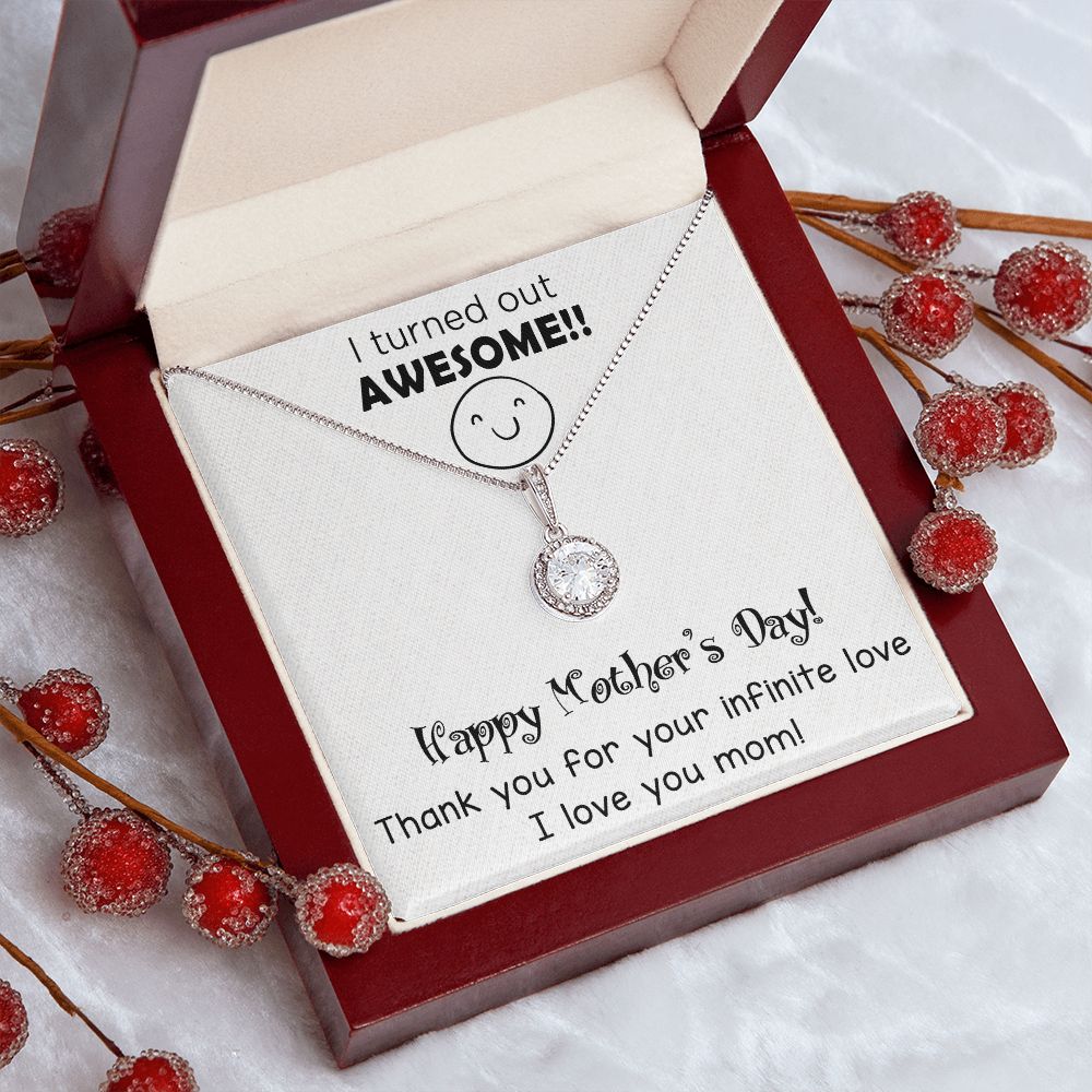 "Express Your Love with ETERNAL HOPE NECKLACE with Message Card FOR MOM" MOTHER'S DAY GIFT, BIRTHDAY GIFT.