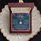 TO MY BEAUTIFUL WIFE, ETERNAL HOPE NECKLACE WITH CUSTOM MESSAGE CARD, BIRTHDAY, VALENTINE'S DAY GIFT FOR HER