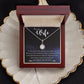 To My Wife, Our Love Is My North Star, Eternal Hope Necklace For Wife With Message Card, Birthday, Valentine's Day Gift For Her