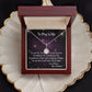 To My Wife, Eternal Hope Necklace, For Wife With Message Card, Birthday, Valentine's Day Gift For Her