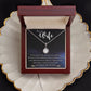 To My Wife, Our Love Is My North Star, Eternal Hope Necklace For Wife With Message Card, Birthday, Valentine's Day Gift For Her