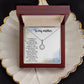 TO MY MOTHER, ETERNAL HOPE NECKLACE FOR MOM, NECKLACE WITH MESSAGE CARD, BIRTHDAY, MOTHER'S DAY GIFT FOR HER