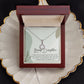 BONUS DAUGHTER, ETERNAL HOPE NECKLACE WITH MESSAGE CARD, BIRTHDAY AND DAUGHTERS DAY GIFT FOR HER