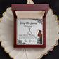 TO MY LITTLE PRINCESS, ETERNAL HOPE NECKLACE FOR GRANDDAUGHTER ON HER GRADUATION, GIFT FOR HER, FROM GRANDMA