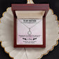TO MY MOTHER, ETERNAL HOPE NECKLACE WITH MESSAGE CARD, BIRTHDAY GIFT FOR HER, FROM DAUGHER/SON