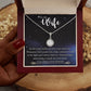 To My Wife, Our Love Is My North Star, Eternal Hope Necklace For Wife With Message Card, Birthday, Valentine's Day Gift For Her