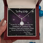 To My Wife, Eternal Hope Necklace, For Wife With Message Card, Birthday, Valentine's Day Gift For Her
