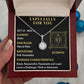 ESPECIALLY FOR YOU, SCORPIO MESSAGE CARD WITH ETERNAL HOPE NECKLACE, ZODIAC MESSAGE CARD, GIFT FOR HER