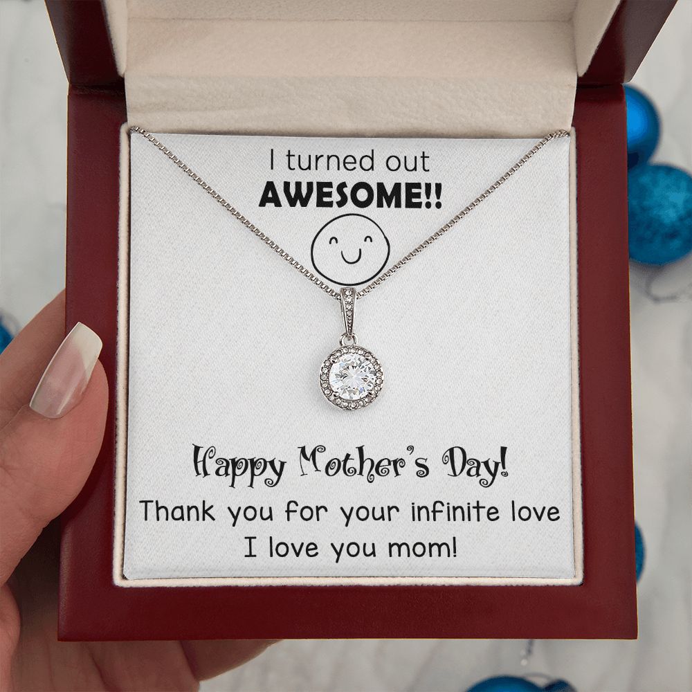 "Express Your Love with ETERNAL HOPE NECKLACE with Message Card FOR MOM" MOTHER'S DAY GIFT, BIRTHDAY GIFT.