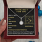 ESPECIALLY FOR YOU, SAGGITARIUS MESSAGE CARD WITH ETERNAL HOPE NECKLACE, ZODIAC MESSAGE CARD, GIFT FOR HER