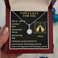 ESPECIALLY FOR YOU, VIRGO MESSAGE CARD WITH ETERNAL HOPE NECKLACE, ZODIAC MESSAGE CARD, GIFT FOR HER