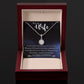 To My Wife, Our Love Is My North Star, Eternal Hope Necklace For Wife With Message Card, Birthday, Valentine's Day Gift For Her
