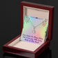 ETERNAL HOPE NECKLACE FOR SOULMATE, FOR YOUR LGBTQ PARTNER, WITH MESSAGE CARD, PRIDE NECKLACE,