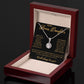 TO MY BONUS DAUGHTER, ETERNAL HOPE NECKLACE WITH MESSAGE CARD, BIRTHDAY AND DAUGHTERS DAY GIFT FOR HER