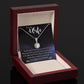 To My Wife, Our Love Is My North Star, Eternal Hope Necklace For Wife With Message Card, Birthday, Valentine's Day Gift For Her