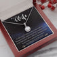 To My Wife, Our Love Is My North Star, Eternal Hope Necklace For Wife With Message Card, Birthday, Valentine's Day Gift For Her
