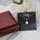 To My Wife, Our Love Is My North Star, Eternal Hope Necklace For Wife With Message Card, Birthday, Valentine's Day Gift For Her