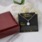 TO MY WIFE, HAPPY EASTER, ETERNAL HOPE NECKLACE WITH MESSAGE CARD, EASTER GIFT FOR WIFE FROM HUSBAND