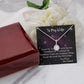 To My Wife, Eternal Hope Necklace, For Wife With Message Card, Birthday, Valentine's Day Gift For Her