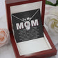 "My Mom, My Eternal Hope: ETERNAL HOPE Necklace with Message Card, Perfect Gift for Mother's Day & Birthday" FROM DAUGHTER/SON.