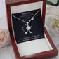 YOU ARE THE INDEPENDENT WATER BEARER, AQUARIUS MESSAGE CARD WITH ETERNAL HOPE NECKLACE, ZODIAC MESSAGE CARD, GIFT FOR HER